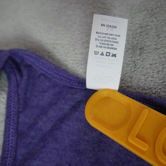 Women’s Medium Purple Trump American Flag Racerback Tank Top Patriotic USA Shirt - Picture 9 of 11